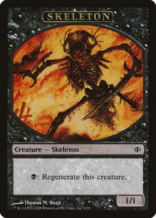 Skeleton Token [Shards of Alara Tokens] MTG Single Magic: The Gathering  | Multizone: Comics And Games