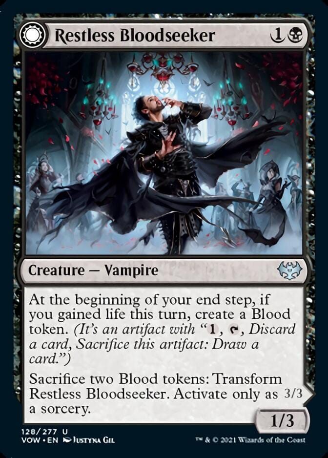 Restless Bloodseeker // Bloodsoaked Reveler [Innistrad: Crimson Vow] MTG Single Magic: The Gathering  | Multizone: Comics And Games