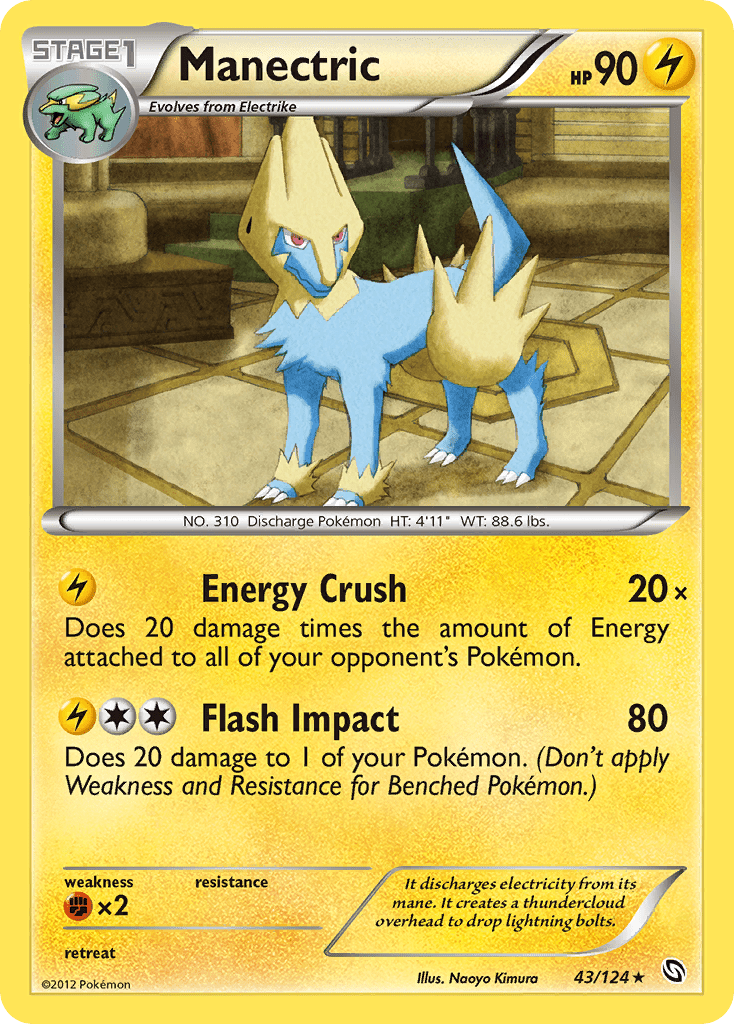 Manectric (43/124) [Black & White: Dragons Exalted] Pokemon Single Pokémon  | Multizone: Comics And Games