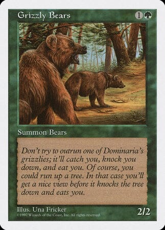 Grizzly Bears [Fifth Edition] MTG Single Magic: The Gathering  | Multizone: Comics And Games