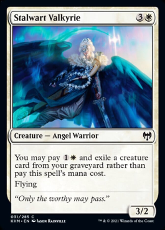 Stalwart Valkyrie [Kaldheim] MTG Single Magic: The Gathering  | Multizone: Comics And Games