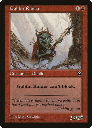 Goblin Raider [Portal Second Age] MTG Single Magic: The Gathering  | Multizone: Comics And Games