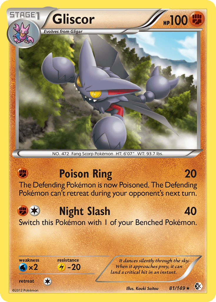 Gliscor (81/149) [Black & White: Boundaries Crossed] Pokemon Single Pokémon  | Multizone: Comics And Games