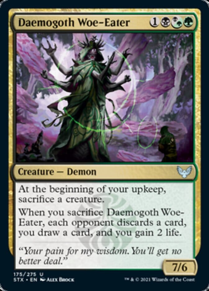 Daemogoth Woe-Eater [Strixhaven: School of Mages] MTG Single Magic: The Gathering  | Multizone: Comics And Games