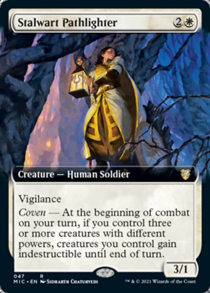 Stalwart Pathlighter (Extended) [Innistrad: Midnight Hunt Commander] MTG Single Magic: The Gathering  | Multizone: Comics And Games