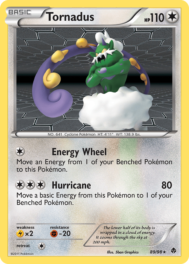 Tornadus (89/98) [Black & White: Emerging Powers] Pokemon Single Pokémon  | Multizone: Comics And Games