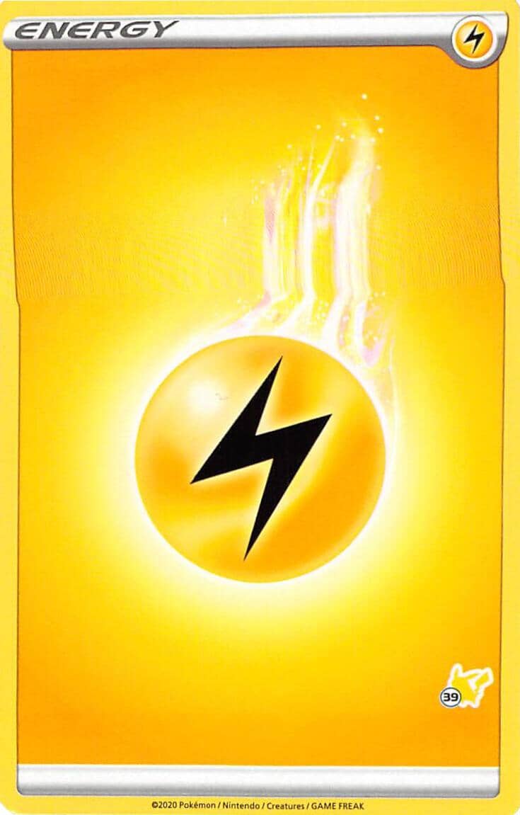 Lightning Energy (Pikachu Stamp #39) [Battle Academy 2022] Pokemon Single Pokémon  | Multizone: Comics And Games