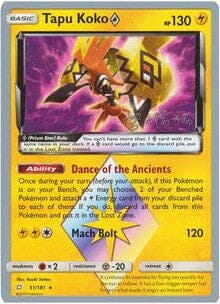 Tapu Koko Prism Star (51/181) (Pikarom Judge - Haruki Miyamoto) [World Championships 2019] Pokemon Single Pokémon  | Multizone: Comics And Games