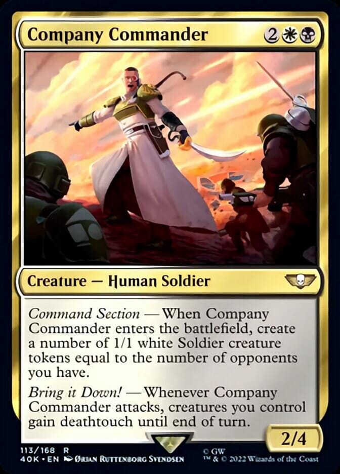 Company Commander [Universes Beyond: Warhammer 40,000] MTG Single Magic: The Gathering  | Multizone: Comics And Games