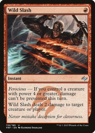 Wild Slash [Fate Reforged] MTG Single Magic: The Gathering  | Multizone: Comics And Games