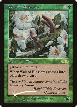 Wall of Blossoms [Friday Night Magic 2002] MTG Single Magic: The Gathering  | Multizone: Comics And Games