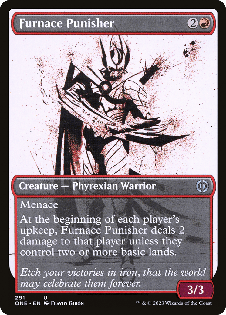 Furnace Punisher (Showcase Ichor) [Phyrexia: All Will Be One] MTG Single Magic: The Gathering  | Multizone: Comics And Games