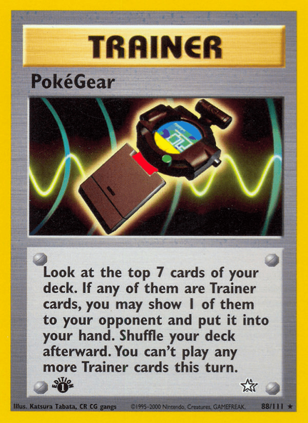 PokeGear (88/111) [Neo Genesis 1st Edition] Pokemon Single Pokémon  | Multizone: Comics And Games