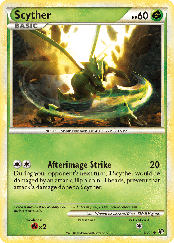 Scyther (36/90) [HeartGold & SoulSilver: Undaunted] Pokemon Single Pokémon  | Multizone: Comics And Games
