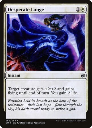 Desperate Lunge [War of the Spark] MTG Single Magic: The Gathering  | Multizone: Comics And Games
