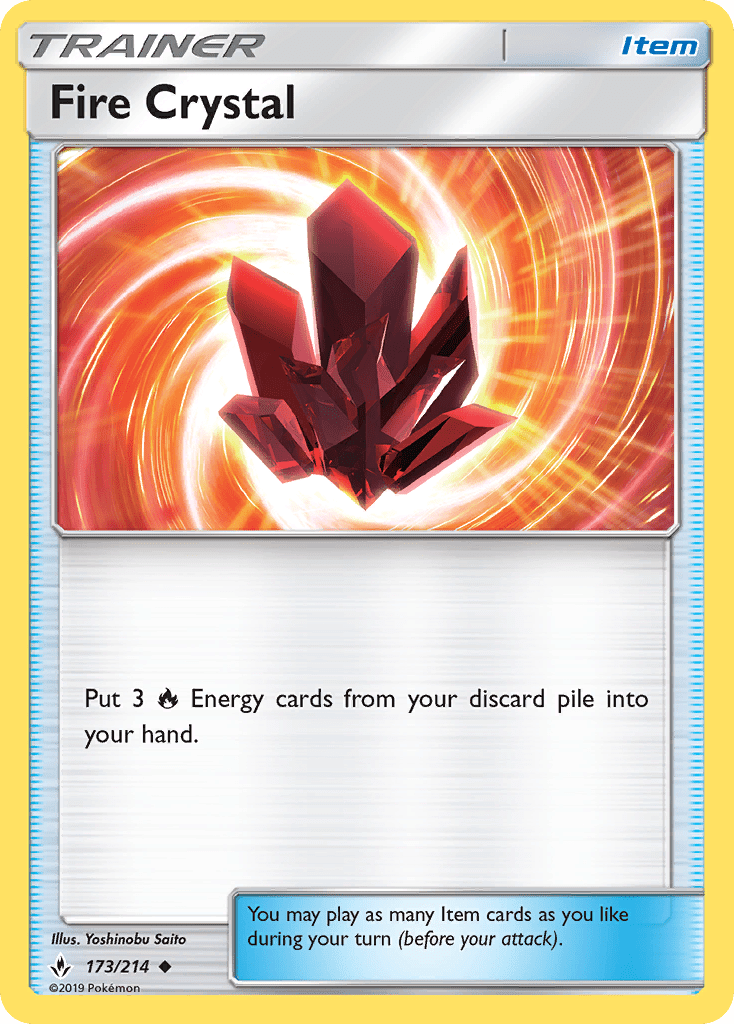 Fire Crystal (173/214) [Sun & Moon: Unbroken Bonds] Pokemon Single Pokémon  | Multizone: Comics And Games