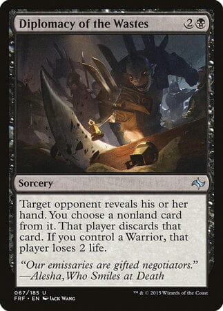 Diplomacy of the Wastes [Fate Reforged] MTG Single Magic: The Gathering  | Multizone: Comics And Games