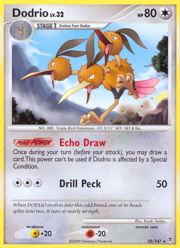 Dodrio (25/147) [Platinum: Supreme Victors] Pokemon Single Pokémon  | Multizone: Comics And Games