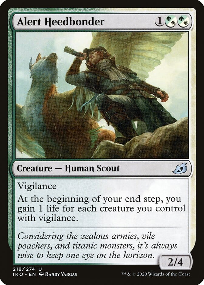 Alert Heedbonder [Ikoria: Lair of Behemoths] MTG Single Magic: The Gathering  | Multizone: Comics And Games