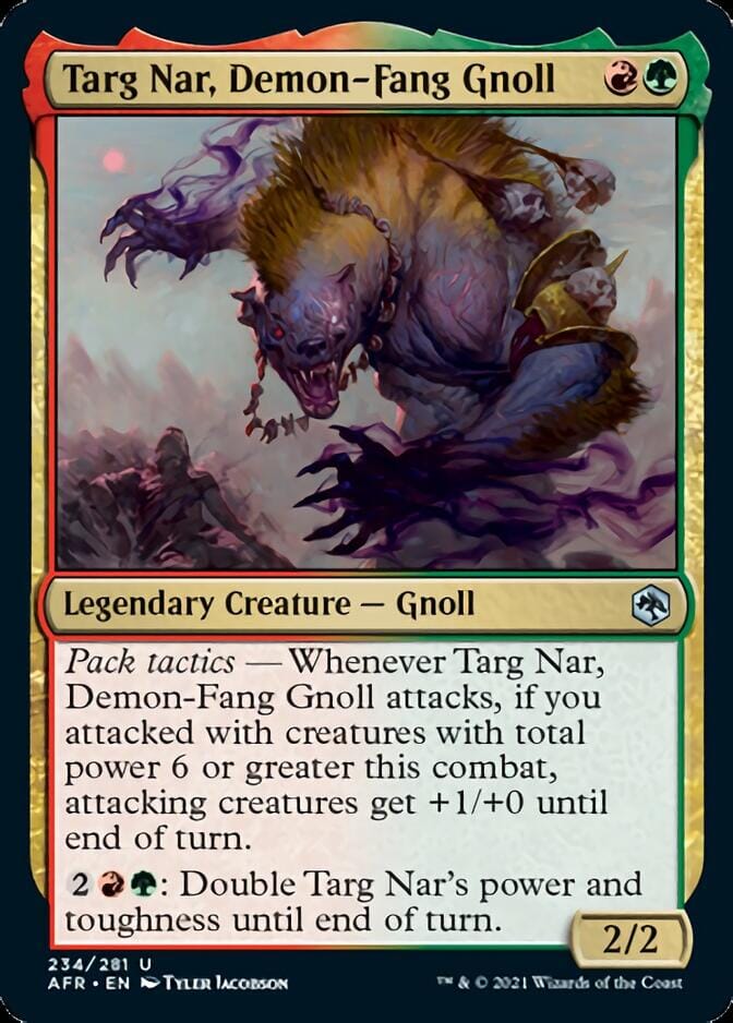 Targ Nar, Demon-Fang Gnoll [Dungeons & Dragons: Adventures in the Forgotten Realms] MTG Single Magic: The Gathering  | Multizone: Comics And Games