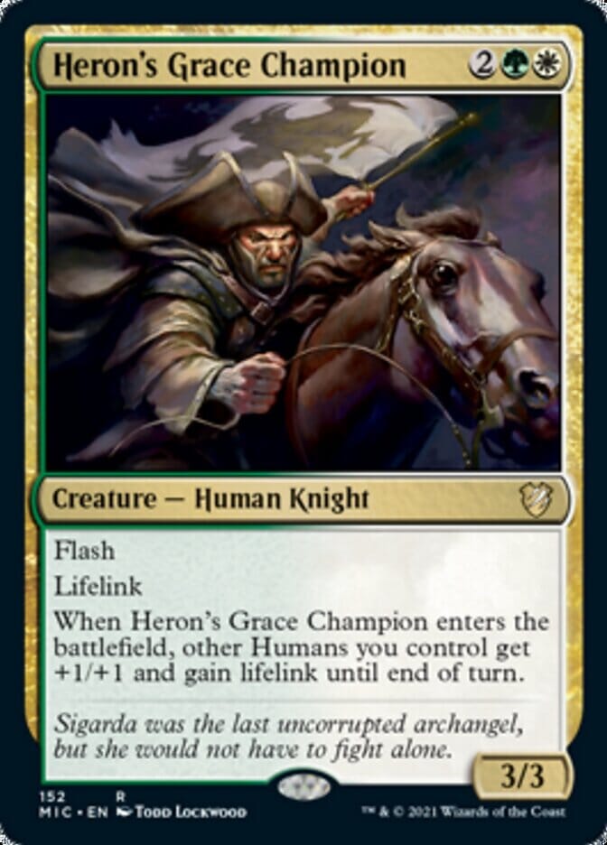 Heron's Grace Champion [Innistrad: Midnight Hunt Commander] MTG Single Magic: The Gathering  | Multizone: Comics And Games