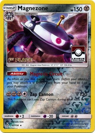 Magnezone (83/156) (League Promo 1st Place) [Sun & Moon: Ultra Prism] Pokemon Single Pokémon  | Multizone: Comics And Games