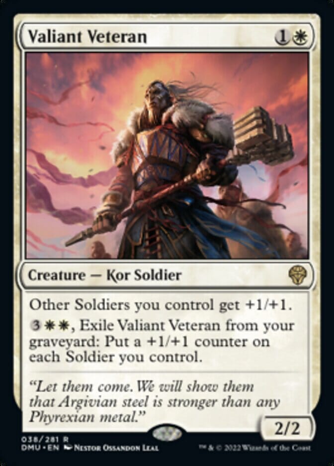 Valiant Veteran [Dominaria United] MTG Single Magic: The Gathering  | Multizone: Comics And Games