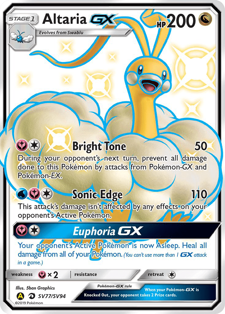 Altaria GX (SV77/SV94) [Sun & Moon: Hidden Fates - Shiny Vault] Pokemon Single Pokémon  | Multizone: Comics And Games