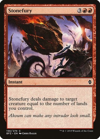 Stonefury [Battle for Zendikar] MTG Single Magic: The Gathering  | Multizone: Comics And Games