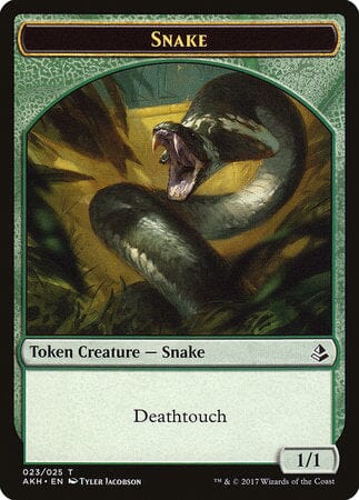 Snake Token [Amonkhet Tokens] MTG Single Magic: The Gathering  | Multizone: Comics And Games