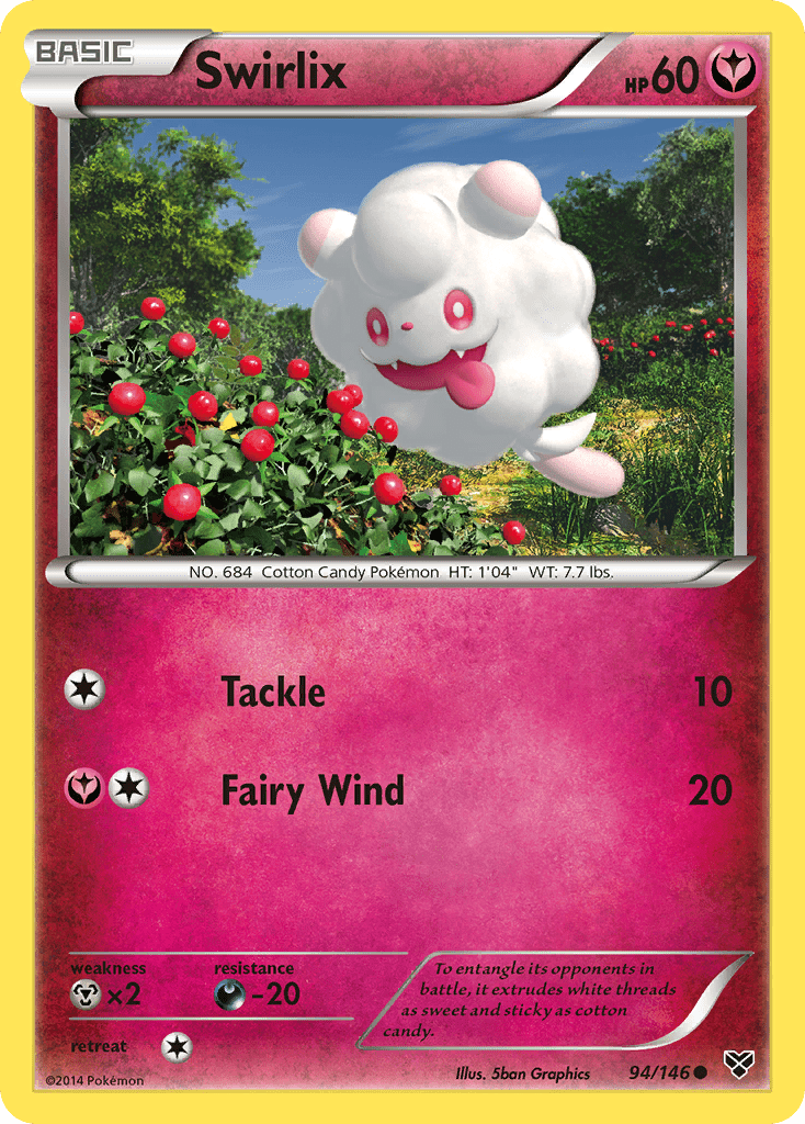 Swirlix (94/146) [XY: Base Set] Pokemon Single Pokémon  | Multizone: Comics And Games