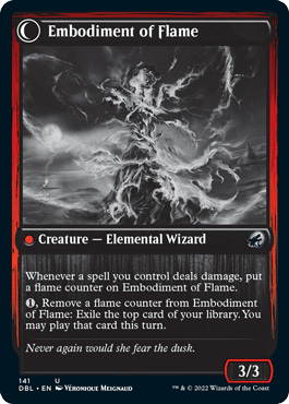 Flame Channeler // Embodiment of Flame [Innistrad: Double Feature] MTG Single Magic: The Gathering  | Multizone: Comics And Games