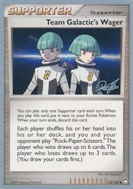 Team Galactic's Wager (115/123) (Bliss Control - Paul Atanassov) [World Championships 2008] Pokemon Single Pokémon  | Multizone: Comics And Games