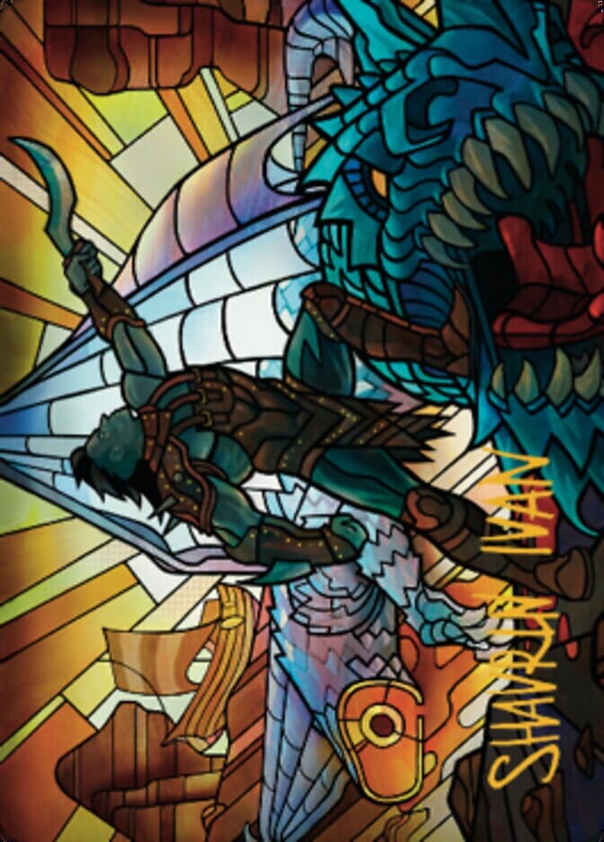 Astor, Bearer of Blades Art Card (Gold-Stamped Signature) [Dominaria United Art Series] MTG Single Magic: The Gathering  | Multizone: Comics And Games