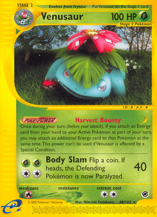 Venusaur (68/165) [Expedition: Base Set] Pokemon Single Pokémon  | Multizone: Comics And Games