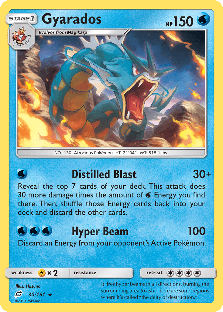 Gyarados (30/181) [Sun & Moon: Team Up] Pokemon Single Pokémon  | Multizone: Comics And Games