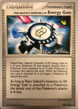 Team Galactic's Invention G-101 Energy Gain (116/127) (Luxdrill - Stephen Silvestro) [World Championships 2009] Pokemon Single Pokémon  | Multizone: Comics And Games