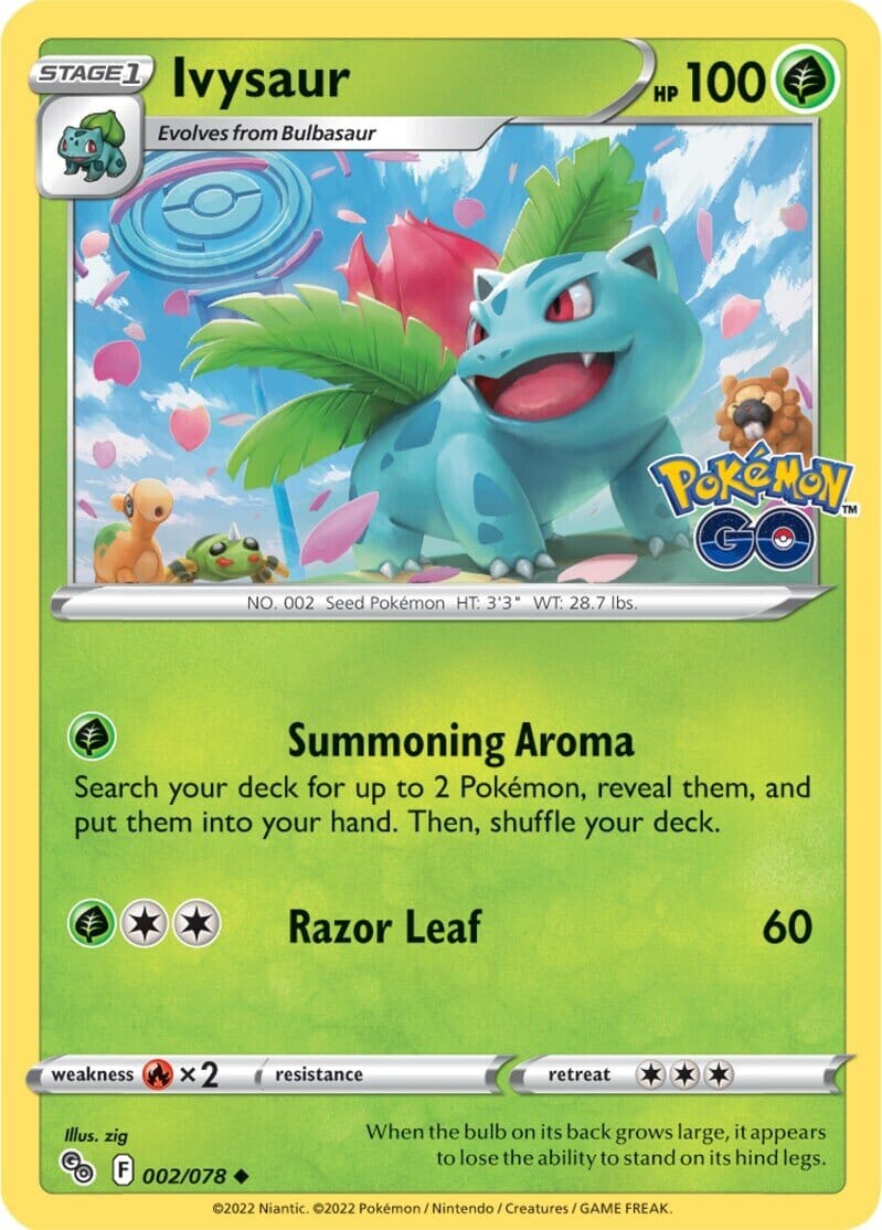Ivysaur (002/078) [Pokémon GO] Pokemon Single Pokémon  | Multizone: Comics And Games