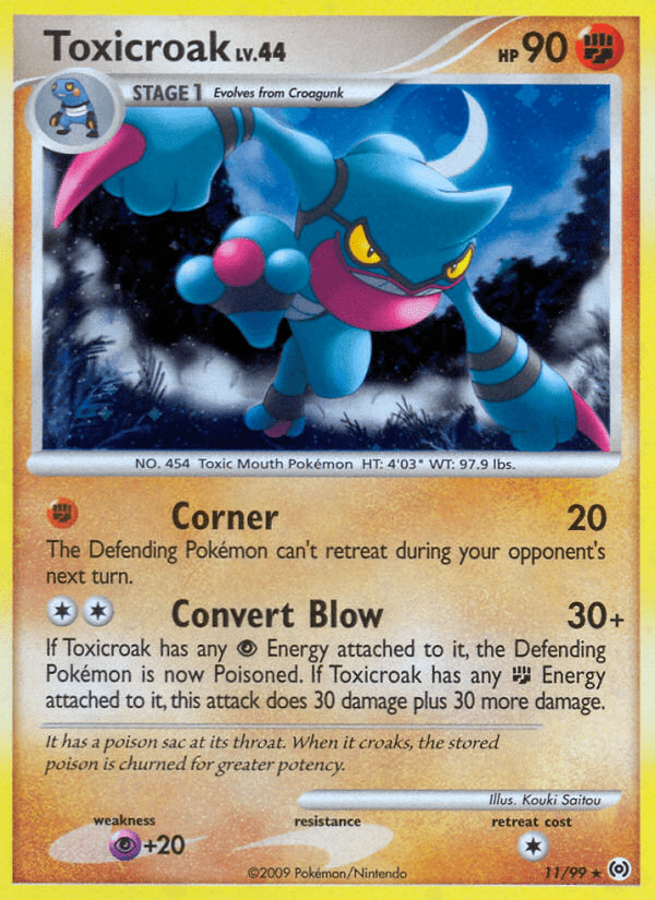 Toxicroak (11/99) [Platinum: Arceus] Pokemon Single Pokémon  | Multizone: Comics And Games