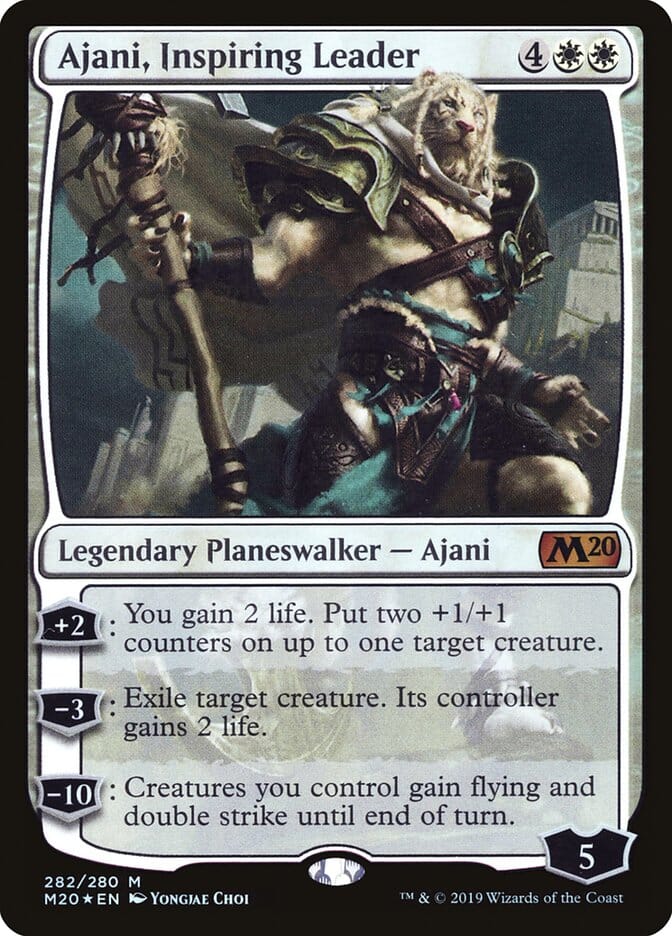 Ajani, Inspiring Leader [Core Set 2020] MTG Single Magic: The Gathering  | Multizone: Comics And Games