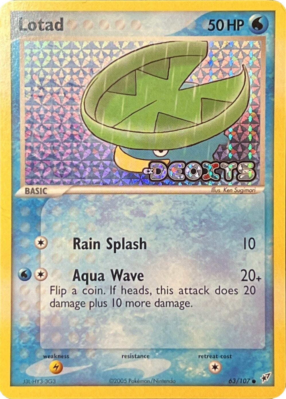 Lotad (63/107) (Stamped) [EX: Deoxys] Pokemon Single Pokémon  | Multizone: Comics And Games
