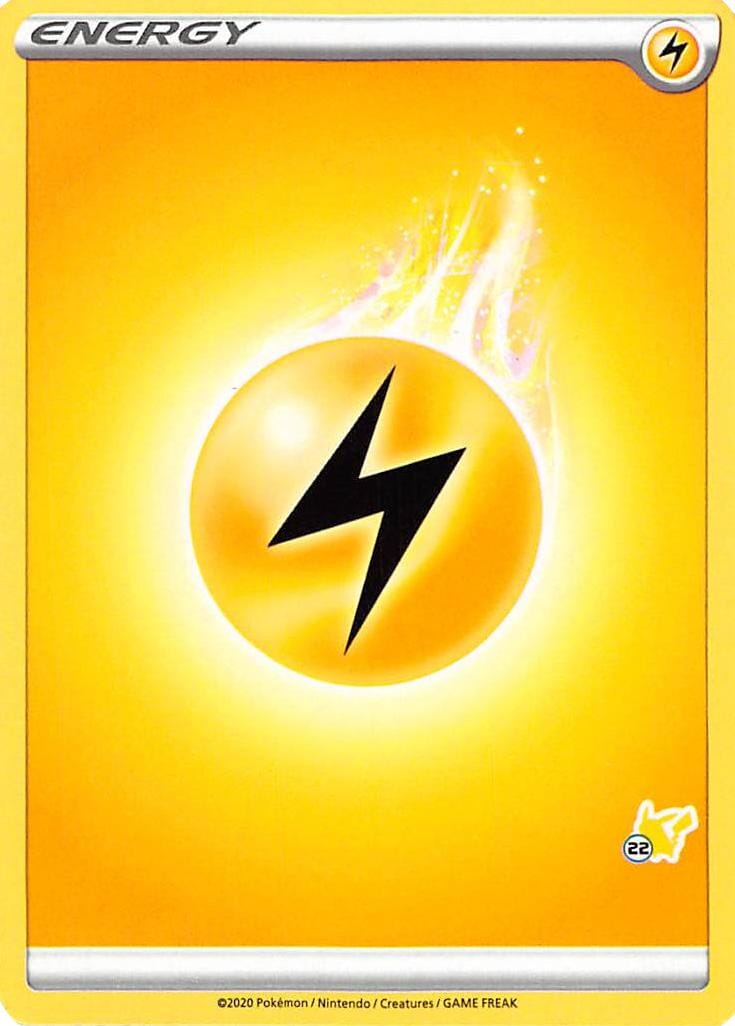 Lightning Energy (Pikachu Stamp #22) [Battle Academy 2022] Pokemon Single Pokémon  | Multizone: Comics And Games