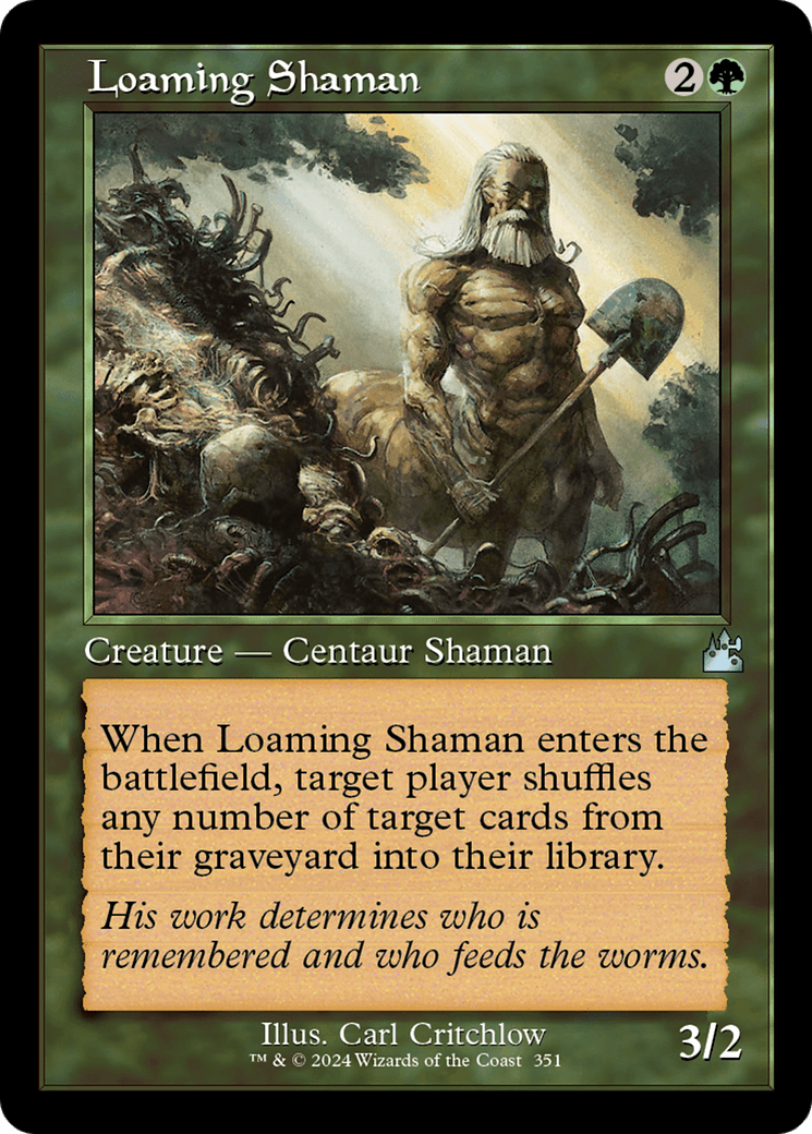 Loaming Shaman (Retro Frame) [Ravnica Remastered] MTG Single Magic: The Gathering  | Multizone: Comics And Games