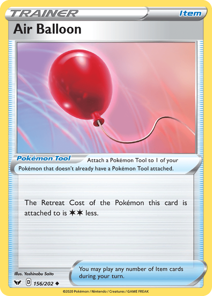 Air Balloon (156/202) [Sword & Shield: Base Set] Pokemon Single Pokémon  | Multizone: Comics And Games