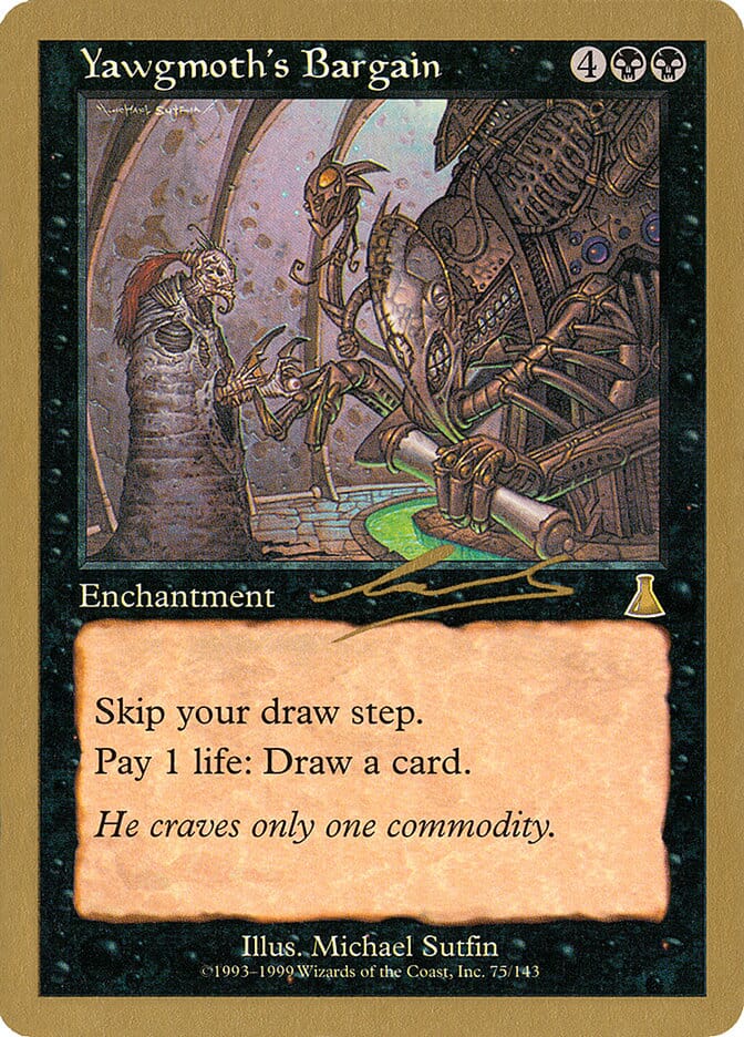 Yawgmoth's Bargain (Nicolas Labarre) [World Championship Decks 2000] MTG Single Magic: The Gathering  | Multizone: Comics And Games