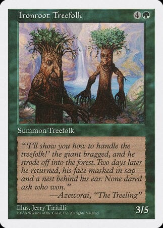 Ironroot Treefolk [Fifth Edition] MTG Single Magic: The Gathering  | Multizone: Comics And Games