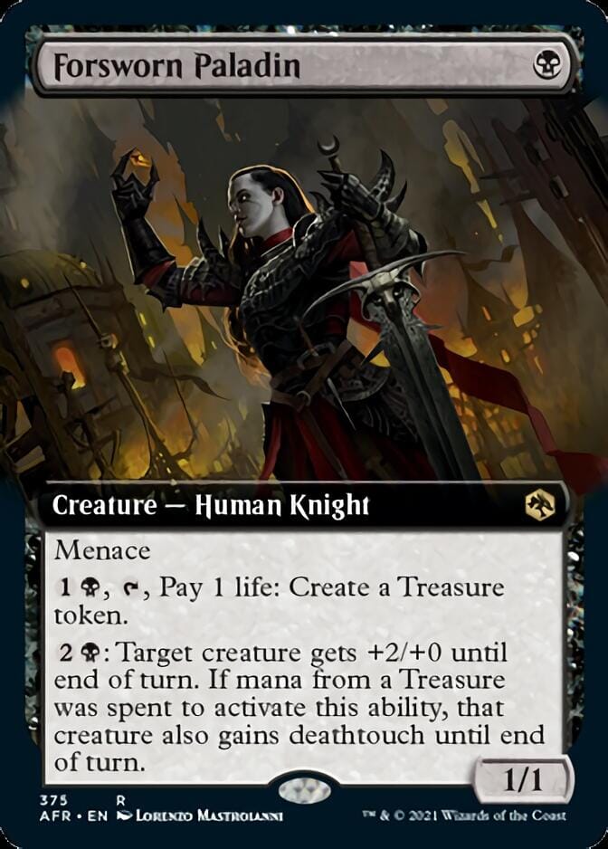 Forsworn Paladin (Extended) [Dungeons & Dragons: Adventures in the Forgotten Realms] MTG Single Magic: The Gathering  | Multizone: Comics And Games