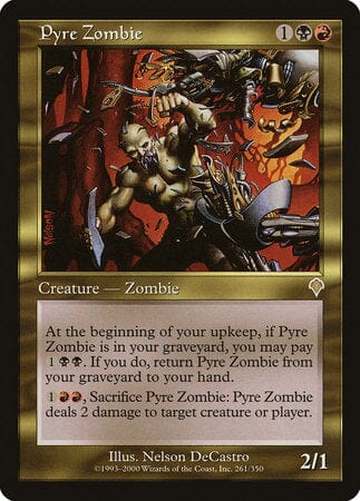 Pyre Zombie [Invasion] MTG Single Magic: The Gathering  | Multizone: Comics And Games