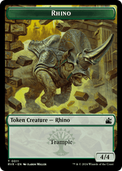 Bird // Rhino Double-Sided Token [Ravnica Remastered Tokens] MTG Single Magic: The Gathering  | Multizone: Comics And Games