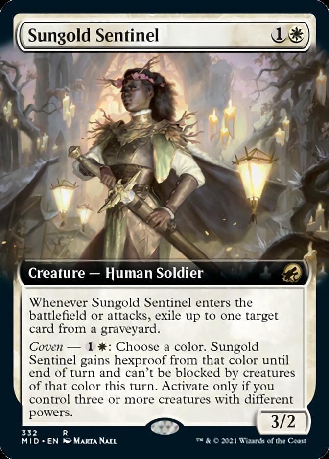 Sungold Sentinel (Extended) [Innistrad: Midnight Hunt] MTG Single Magic: The Gathering  | Multizone: Comics And Games